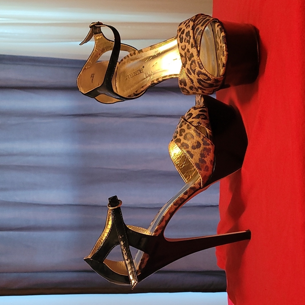Leopard print heels
